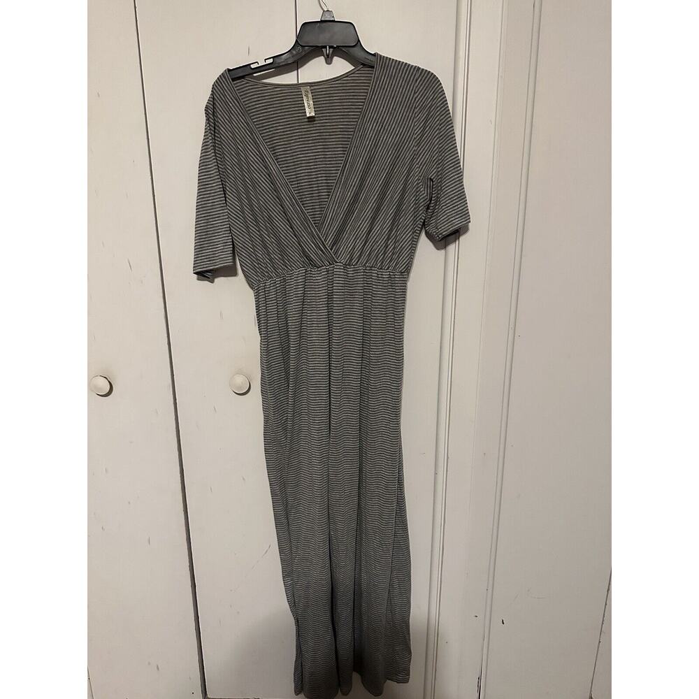 Women’s Long Dress Expresso Size Large Gray/Charcoil
